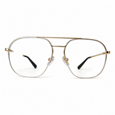 SP008 Gold Pilot Blue Light Reading Glasses | Anti-Fatigue Computer Readers for Work